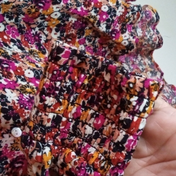 Jane and Delancey floral long sleeve peasant top women's size medium - Picture 4 of 10